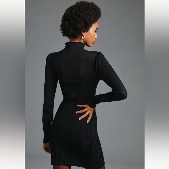 ✨ Anthropologie Turtleneck Sweater Dress Sz S - Picture 2 of 5